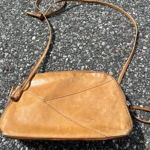 Elegant HOBO BRAND BAG  Tan Leather Crossbody Bag